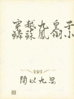 穿越九皇子李龙鳞苏凤翎小说