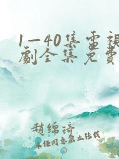 1—40集电视剧全集免费观看