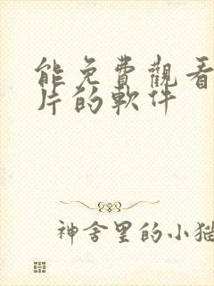 能免费观看动画片的软件