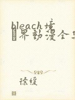 bleach境·界动漫全集免费观看