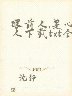 眼前人,是心上人下载txt全集