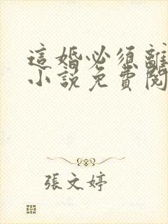 这婚必须离gl小说免费阅读