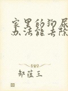 家里的狗尿味啥办法能去除