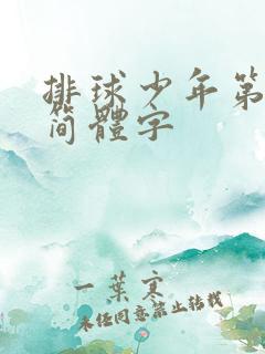 排球少年第二季简体字