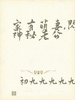 家有萌妻,闪婚神秘老公