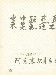 云中殿 我真的不是气运之子