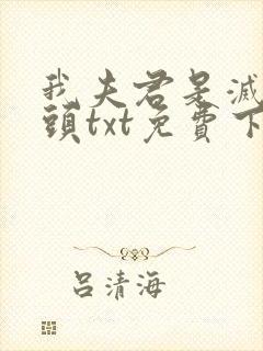 我夫君是灭世魔头txt免费下载小说