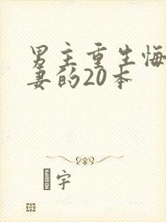 男主重生悔追前妻的20本