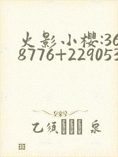 火影小樱:368776+229053