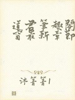 道君笔趣阁无弹窗最新章节