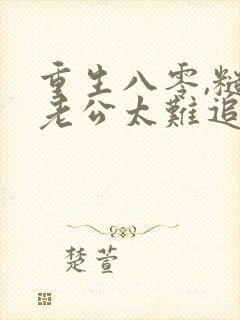 重生八零,糙汉老公太难追小说免费阅读txt