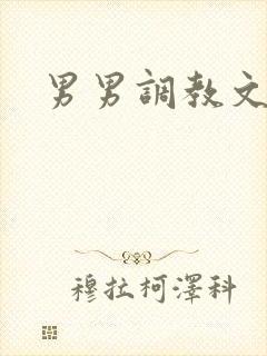 男男调教文主奴