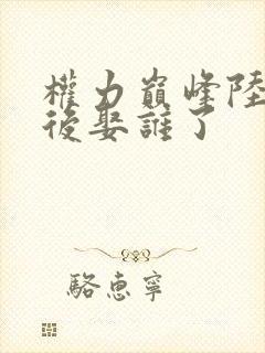 权力巅峰陆皓最后娶谁了