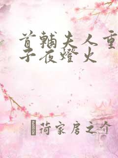 首辅夫人重生后子夜灯火