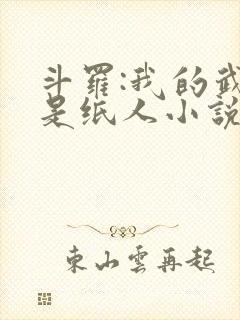 斗罗:我的武魂是纸人小说