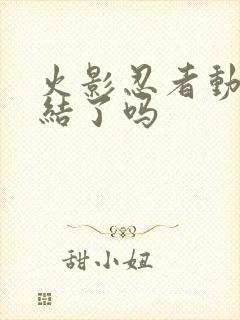 火影忍者动画完结了吗