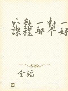 外教一对一口语课程哪个好