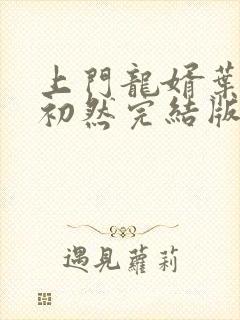 上门龙婿叶辰萧初然完结版下载