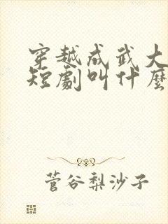 穿越成武大郎的短剧叫什么