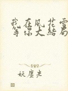 我在风花雪月里等你大结局