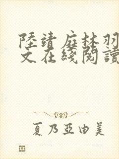 陆靖庭林羽棠全文在线阅读