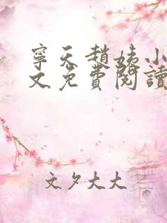 宁天赵姨小说全文免费阅读