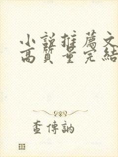 小说推荐文笔好高质量完结