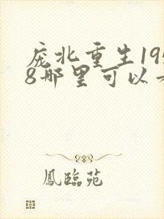 庞北重生1958哪里可以看