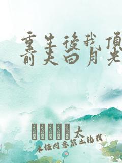 重生后我顶替了前夫白月光全集小说