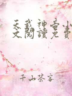 天武神帝小说全文阅读免费