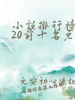 小说排行榜2020前十名免费