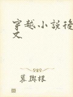 穿越小说后宫爽文