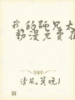 我的师兄太强了 动漫免费在线看