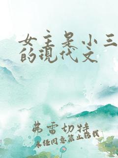 女主是小三上位的现代文