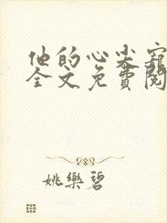 他的心尖宠小说全文免费阅读