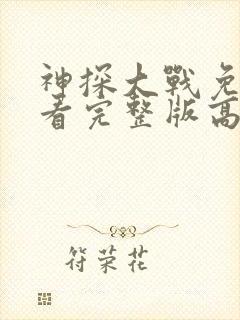 神探大战免费观看完整版高清电影