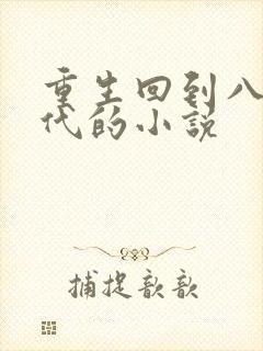 重生回到八零年代的小说