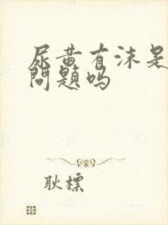 尿黄有沫是肝的问题吗