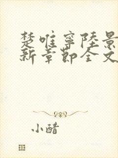 楚唯宁陆景衔最新章节全文阅读