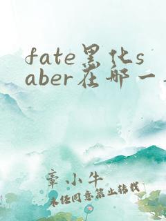 fate黑化saber在哪一部