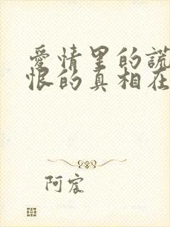 爱情里的谎言仇恨的真相在线观看