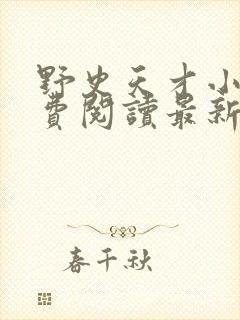 野史天才小说免费阅读最新章节更新