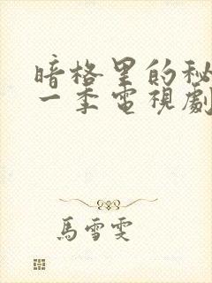 暗格里的秘密第一季电视剧免费观看