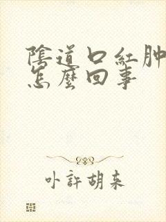 阴道口红肿溃烂怎么回事