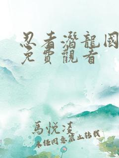 忍者潜龙国语版免费观看