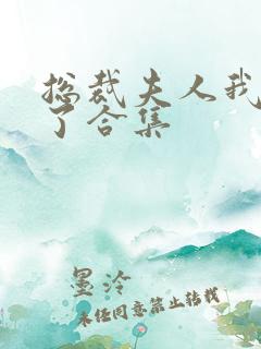 总裁夫人我当腻了合集