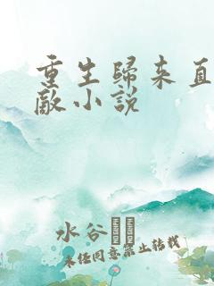 重生归来直接无敌小说