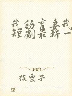 我的盲妻我的心短剧最新一集