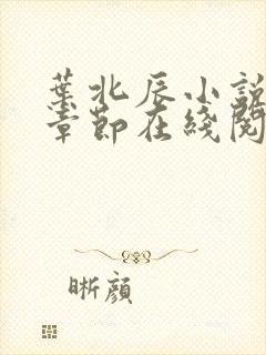 叶北辰小说最新章节在线阅读