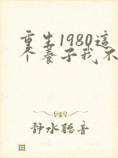 重生1980这个养子我不当了短剧大结局
